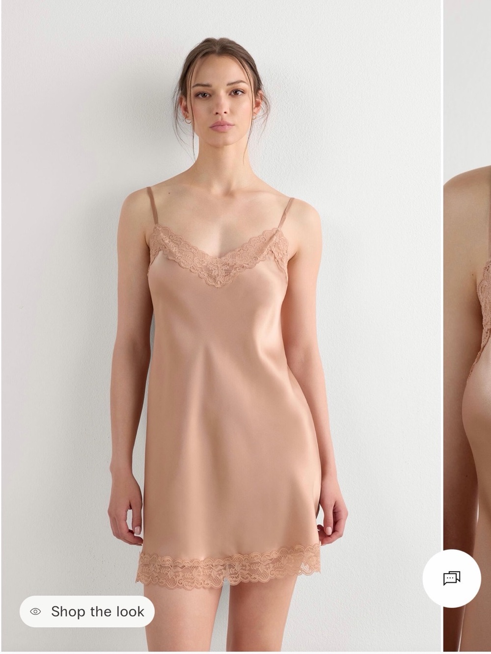 Intimissi Lace-Trim Slip Dress
